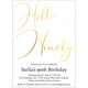 Hello Ninety Foil Birthday Invitations Image 5 of 8